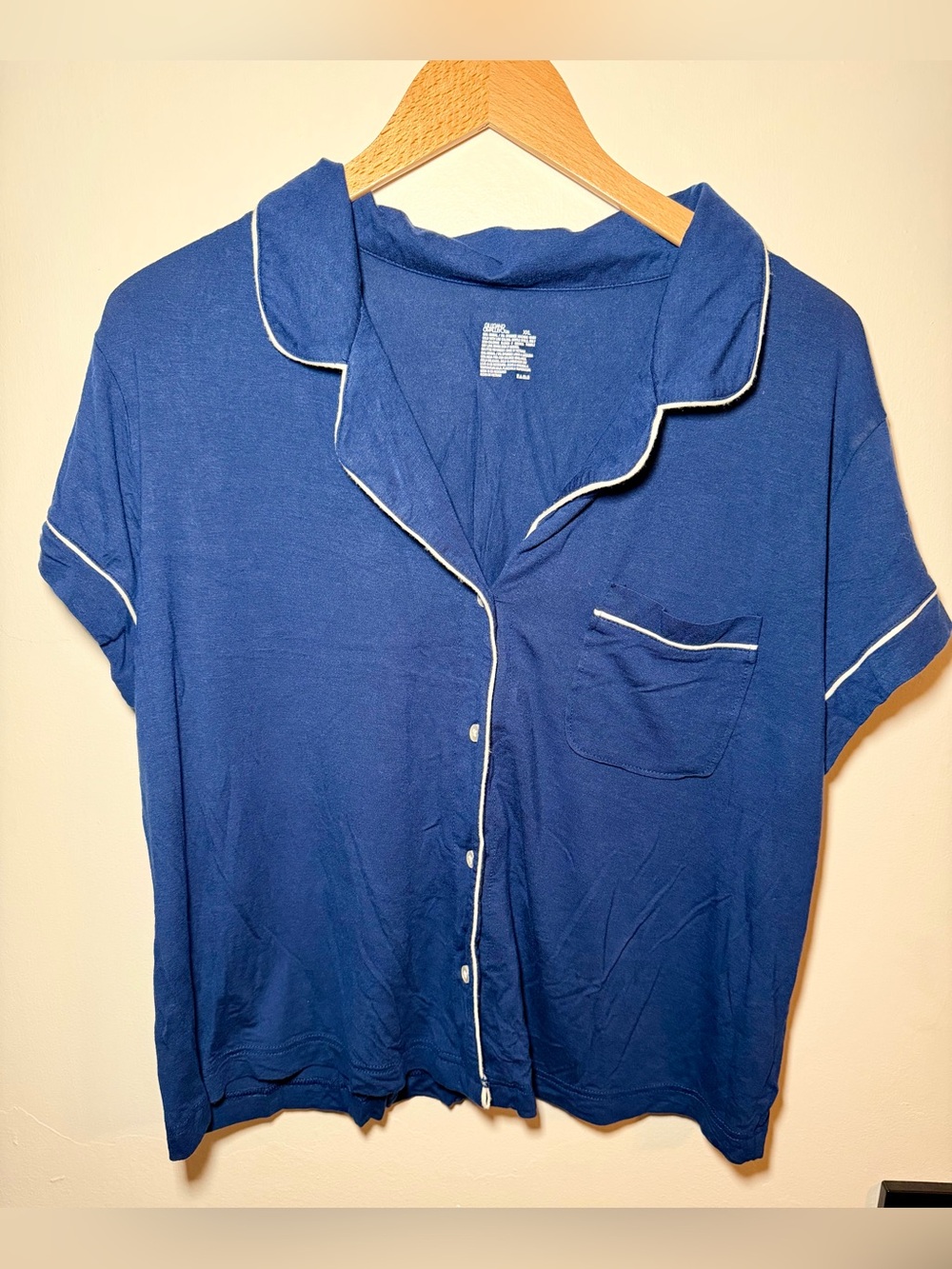 NWT Gilligan & O’Malley navy blue short sleeve pajama set Size XXL